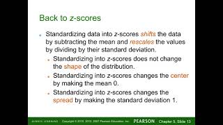 AP Stats - The Standard Deviation as a Ruler and the Normal Model