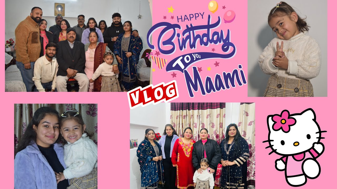 Happy Birthday Maami Vlog | MrJamesMrsAnju | Full Family Enjoy.☺️ 