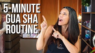 5-Minute Gua Sha Routine! | Naturally Increase Blood Flow and Collagen Production! screenshot 3