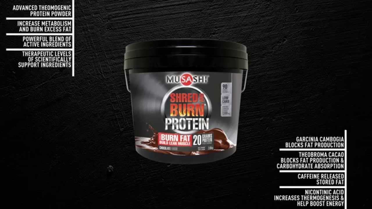 musashi shred and burn nutritional info