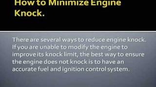 Engine Knock in performance engines