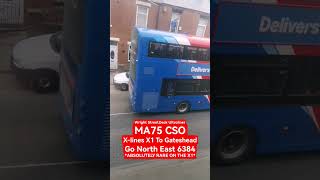 X-Lines X1 To Gateshead - Go North East 6384 Ma75 Cso