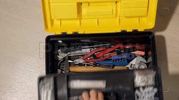 Man Opening Toolbox Stock Video