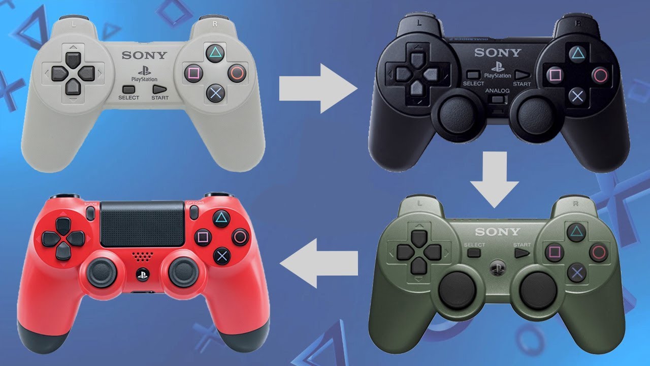 Evolution of Sony Playstation Controllers - YouTube