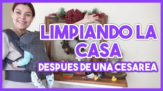 LIMPIANDO LA CASA DESPUES DE UNA CESAREA | QUITANDO TODO LO DE NAVIDAD | VALERIE EN CASA