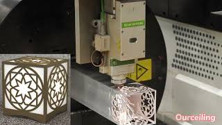 Ourceiling Laser Cutting, Sample Of Lamp Stand.