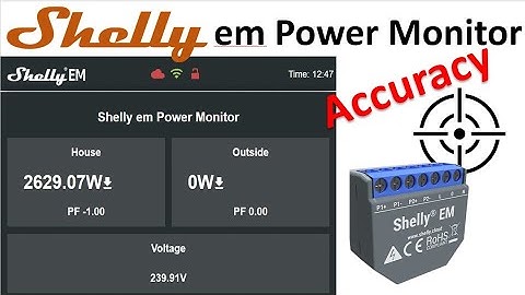 Shelly em Smart Energy Monitor | Accuracy Test