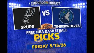 FREE NBA & MLB Picks Today | Spurs vs Timberwolves + Best MLB Bets for Friday 5/15/26