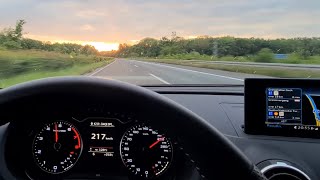 Audi A3 Sedan 1.4 COD Topspeed Autobahn Drive POV