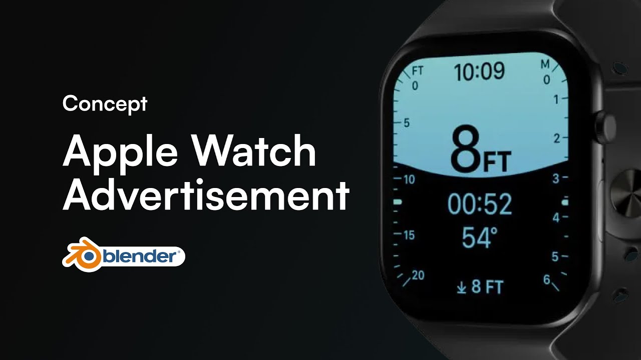 Watch Commercial Apple Watch Commercial Concept | Blender 3D Animation - YouTube