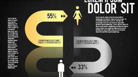 Gender Infographic for PowerPoint by PoweredTemplate.com