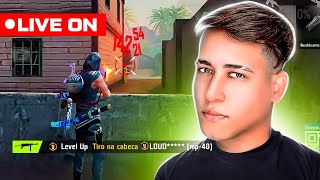 💙 LEVEL UP AO VIVO 💙 O MELHOR DO DESAFIANTE RANQUEADA ALEATÓRIOS E SOLO !! FREE FIRE MOBILE 💙