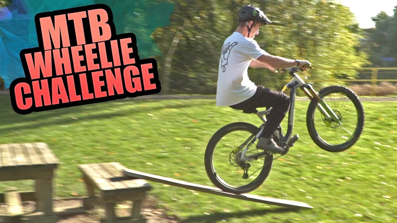 THE MOUNTAIN BIKE WHEELIE CHALLENGE YouTube