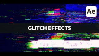 Интро с Анимацией текста и Glitch Effects в After Effects