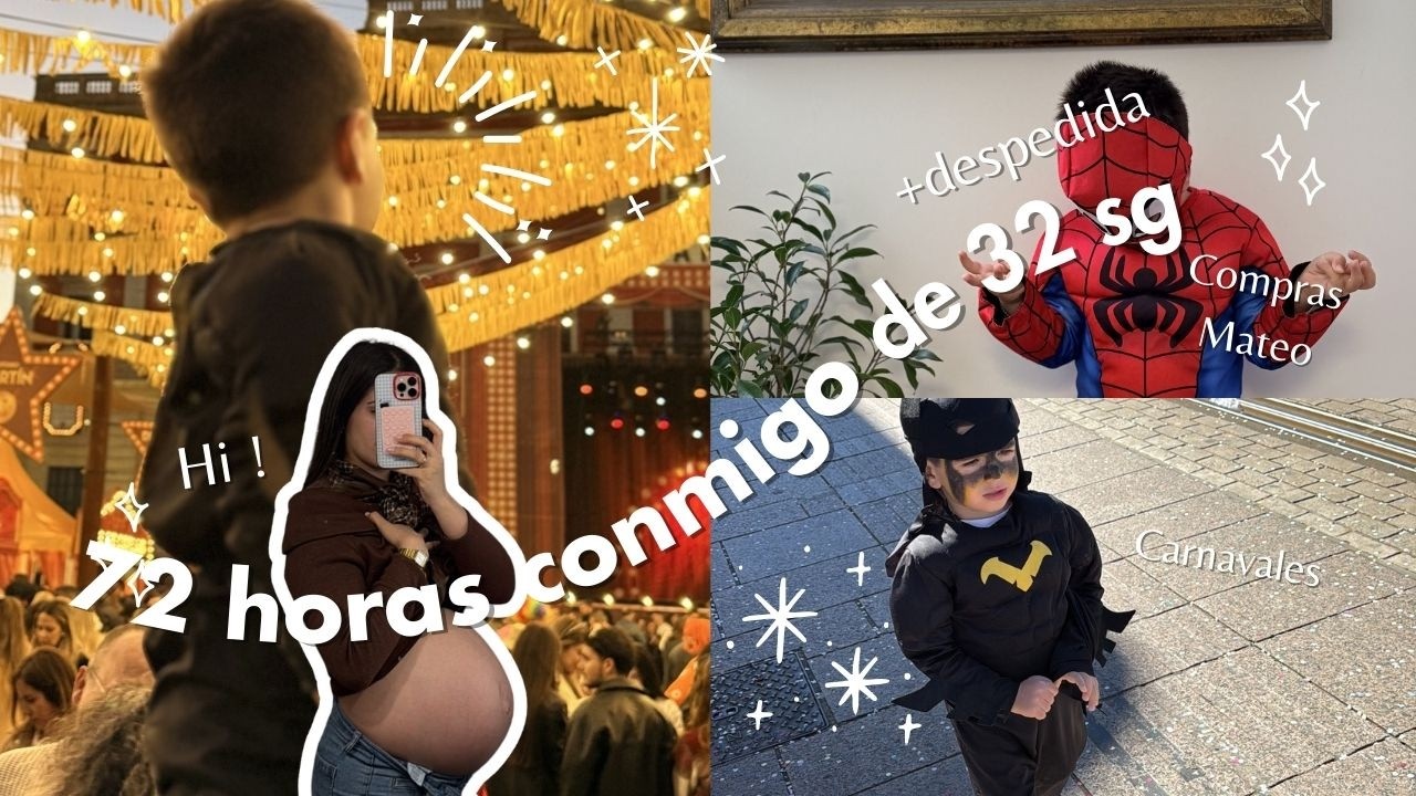 VLOG 🎭CASI 32 semanas - Carnavales, despedida de soltera y muchas molestias 🤰🏻Ultimo vlog (pre-obra)