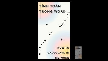 Cách tính toán cộng trừ nhân chia trong Word | How to Do Calculation in MS Word #shorts