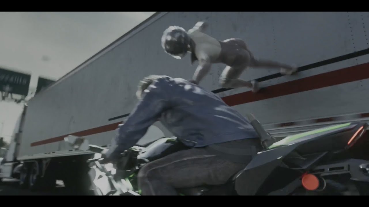 Leon S. Kennedy vs María Gómez in a Motorbike Brawl - Resident Evil: Death Island (2023)