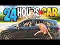 Surviving 24 hours in car challenge 