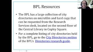 Genealogy: Using Directories to Research Your Ancestors (May 18th, 2023)