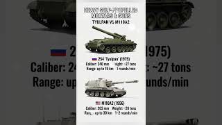 Tyulpan 240mm vs M110A2 203mm – Heavy Self-Propelled Mortars &amp; Guns Comparison