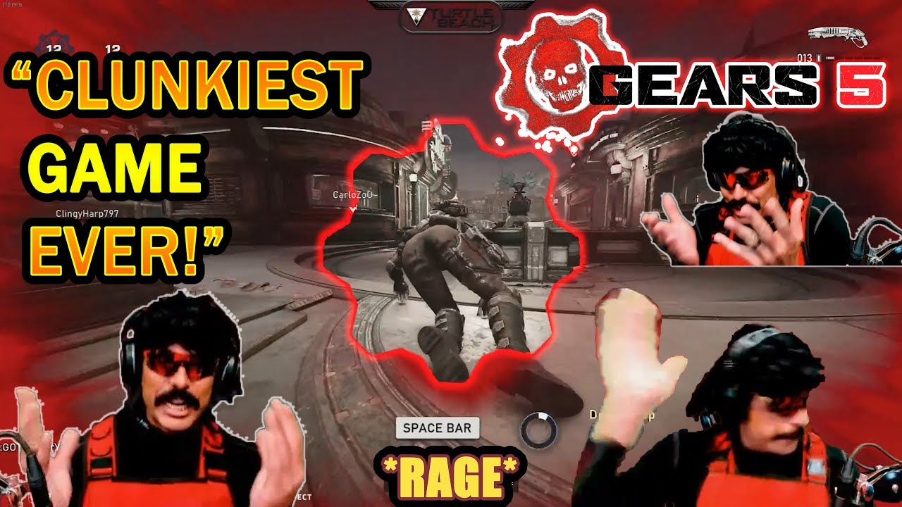DrDisrespect's FIRST GAME & RAGE in GEARS 5!