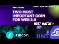 2 coins that are most important in web 3o fundamental  technical analysis for filecoin  helium