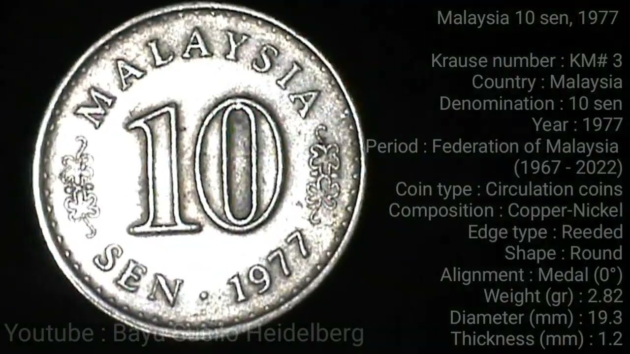 Malaysia 10 sen 1977