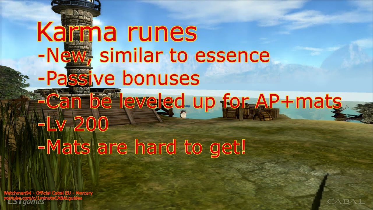 Karma Rune system explained - Cabal Online