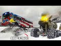 Monster Max Gets STUCK! Can The Freedom Bus Recover Him?? (Snowed In EP 4) image