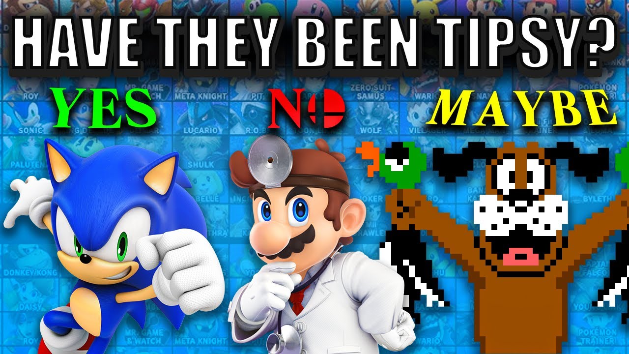 Какие персонажи Super Smash Bros. употребляли алкоголь в рамках канона?