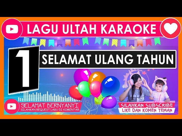 Karoke ⭐ Selamat Ulang Tahun 🎵 Lagu Ulang Tahun Anak2 Karaoke class=