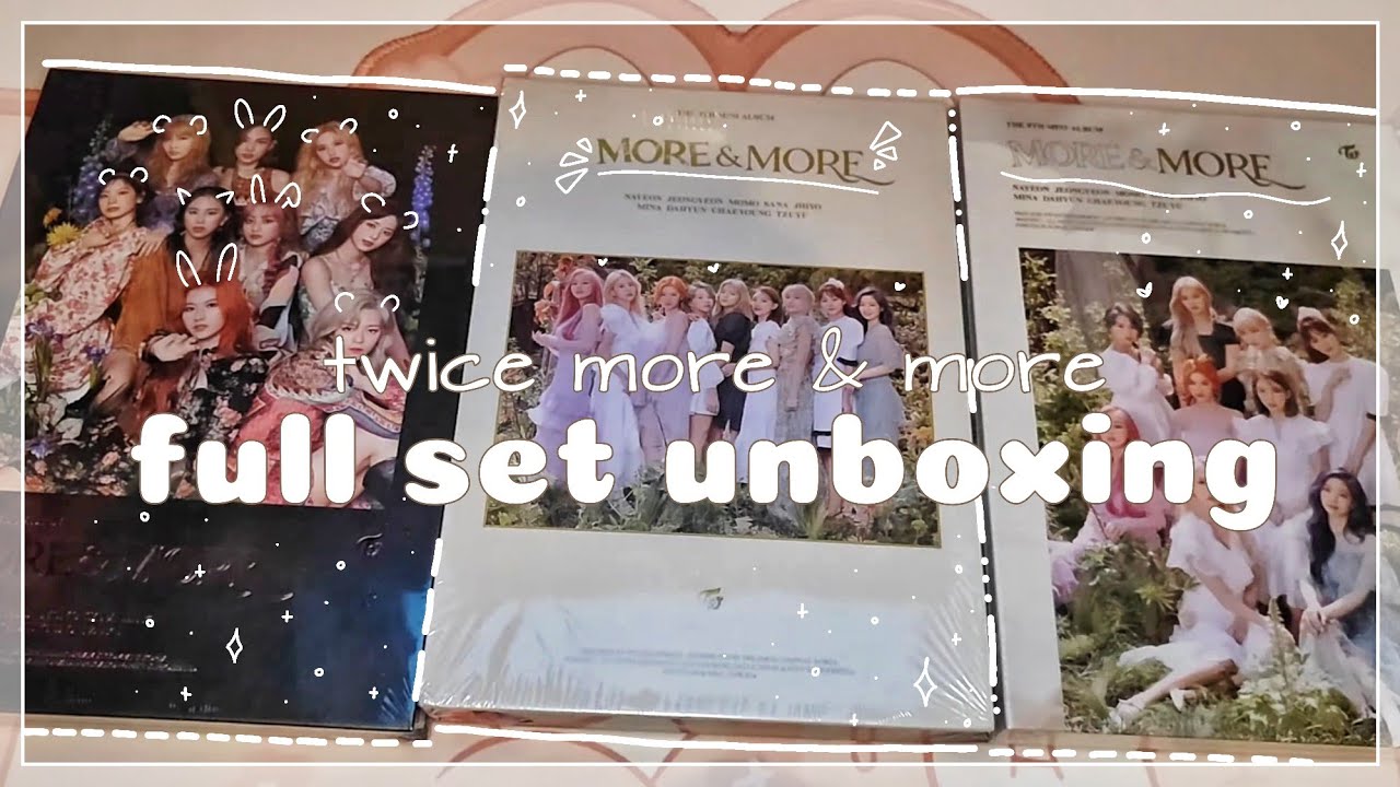 Unboxing Twice's More & More Album (Full Set) 🌸💕 | ASMR 🎧