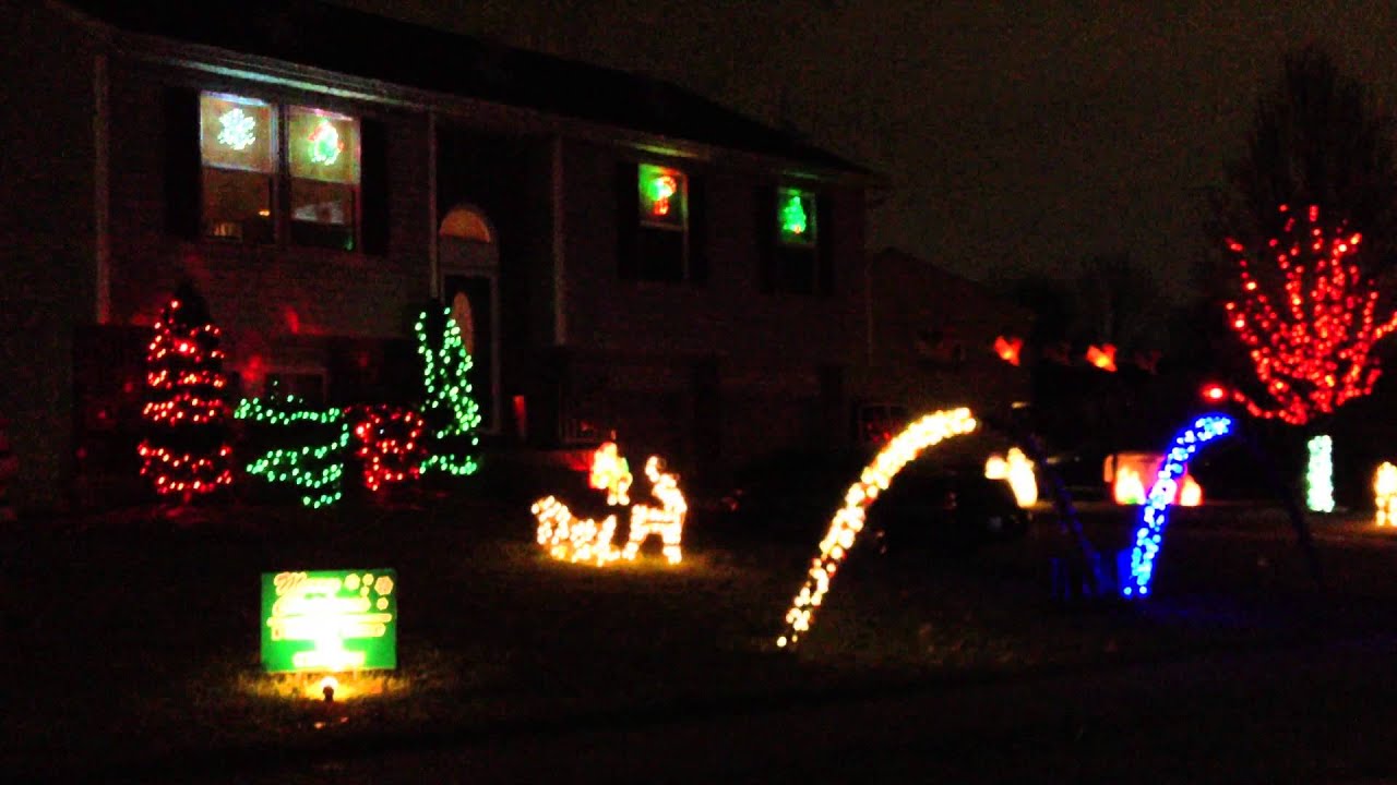 Christmas lights set to music of TransSiberian Orchestra YouTube