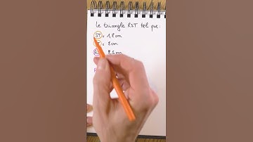 Est-ce que le triangle est rectangle ou pas ?