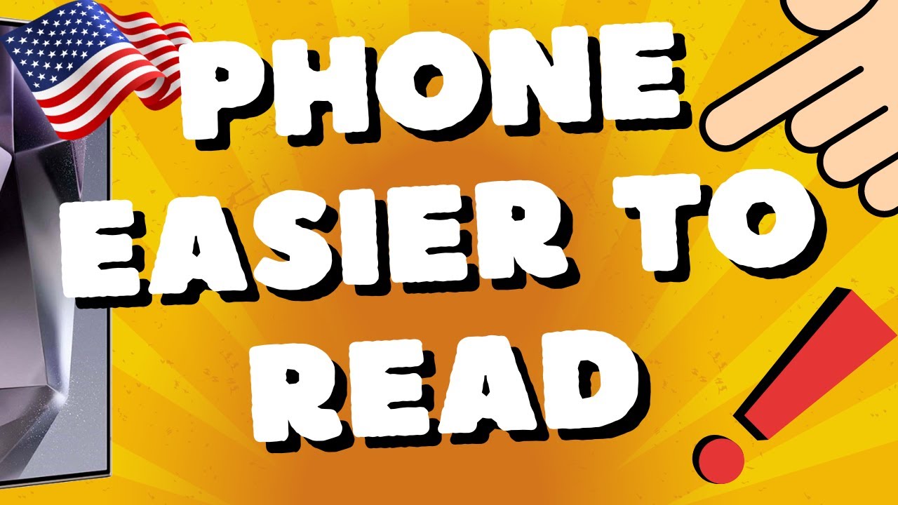 how to make your phone easier to read large font Samsung Galaxy S24 plus ULTRA S25