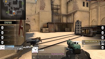Mouse CSGO Mirage 1v3 Clutch AWP NoScopes. Lucky
