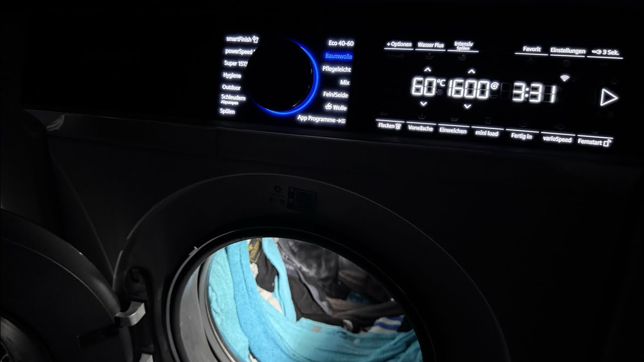 Siemens iQ700 Waschmaschine | Baumwolle 60°