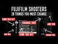 Fujifilm shooters 20 things you need to change now ft fujifilm xt4 xt4 xt5  x100v