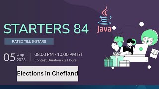 Elections in Chefland ELECTN START84D Code Chef in Java Solution || AC