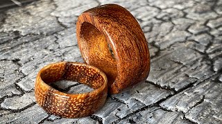 DIY Wooden Rings  No Lathe Needed