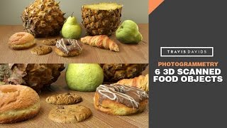 6 3D Scanned Food Objects