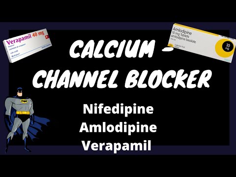 Pharmacology -Calcium Channel Blockers Antihypertensive-Amlodipine, Nifedipine, Verapamil, Dilitazem