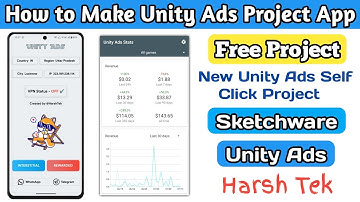Unity App High Ecpm SWB file Free🔥Earn $1000🔥Self Click App Create🔥Unity Ads High eCPM Tricks| Unity