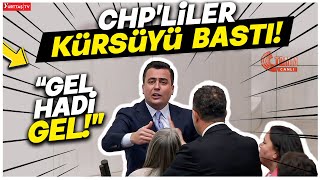 Osman Gökçek konuşurken CHP’liler kürsüyü bastı! Mecliste neredeyse yumruklar konuşacaktı!