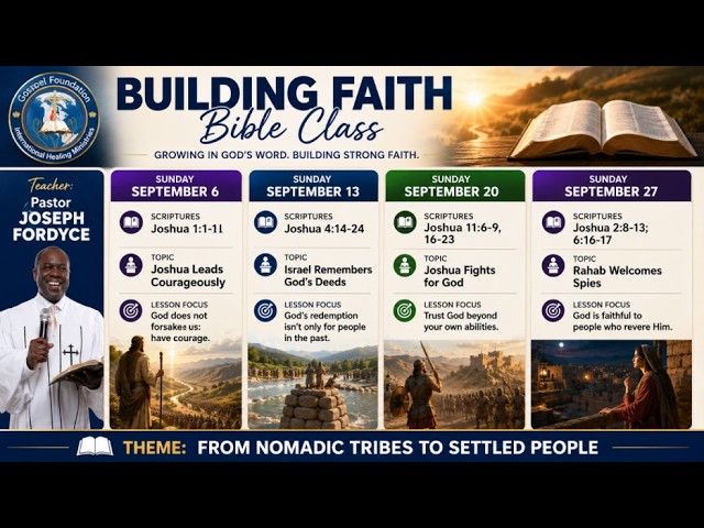 Building Faith - Israel Remembers God’s Deeds | Bible Class with Pastor Joseph Fordyce