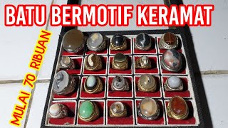 Batu Akik Motif Keramat Mulai 70Ribuan