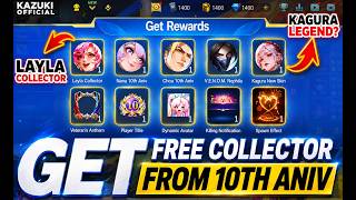 GET FREE COLLECTOR SKIN FROM 10TH ANNIVERSARY + KAGURA LEGEND SNEAK PEEK screenshot 2