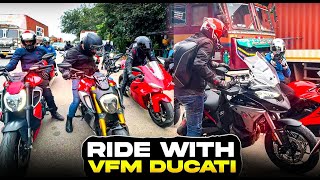 Breakfast Ride with Ducati Motorcycles Part 1 | Test Ride event by VFM Ducati