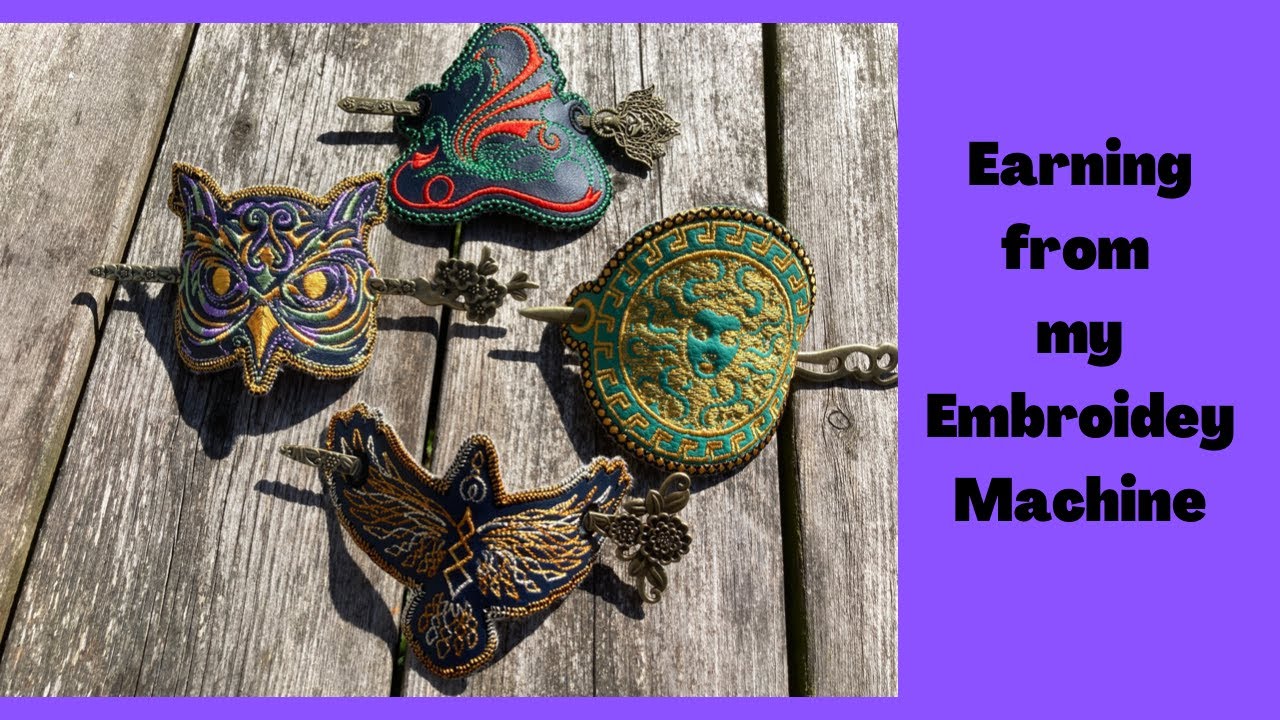 Earning Money From An Embroidery Machine machineembroidery craftfair