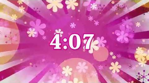 5 Minute Countdown Timer - Flower Fun Animated